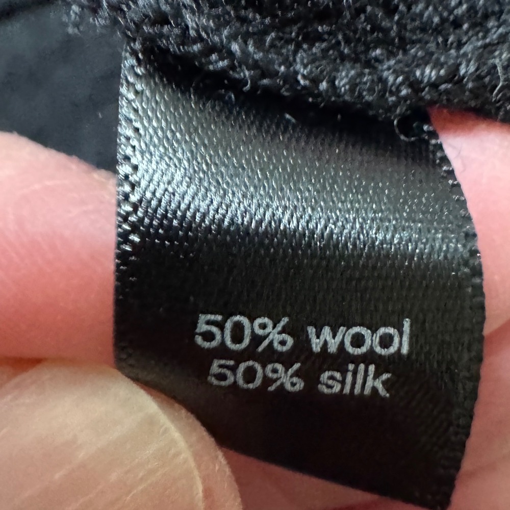 Peruvian Connection Black Button Front Cardigan D… - image 4